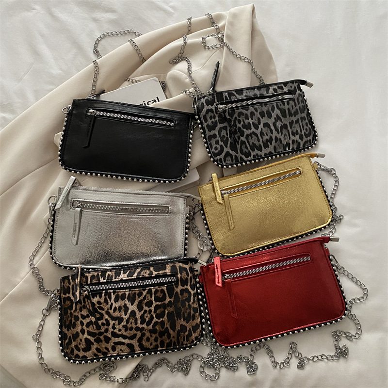 Glossy Retro Top-Handle Crossbody Bag