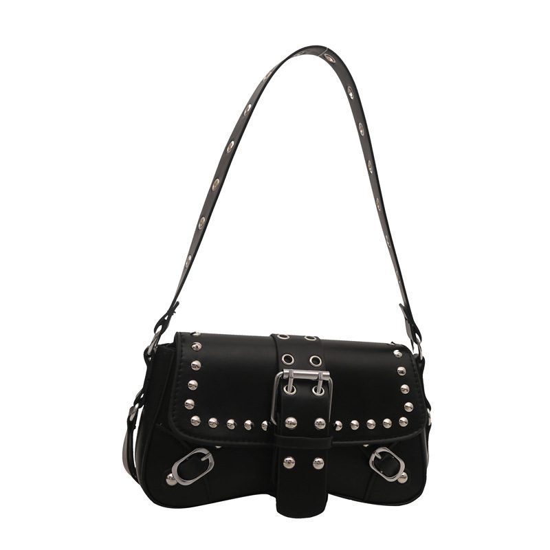 Studded Belt Buckle Crossbody Bag view 5