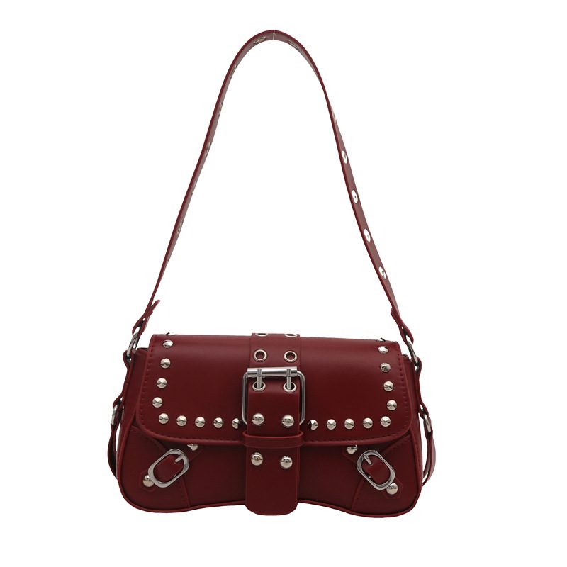 Studded Belt Buckle Crossbody Bag view 8