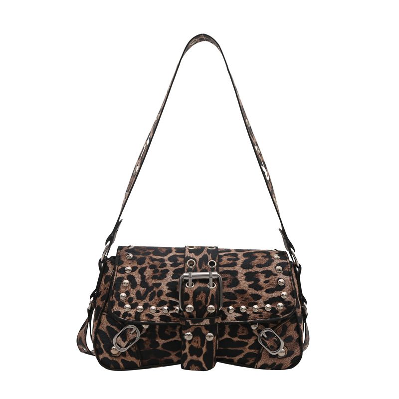Studded Belt Buckle Crossbody Bag view 9
