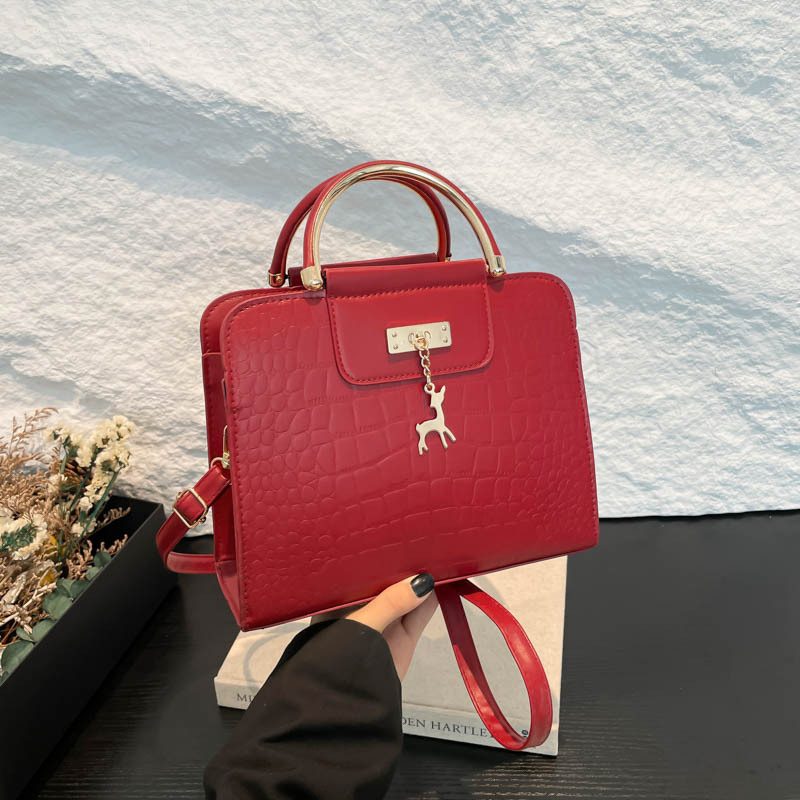 Minimalist Top-Handle Crossbody Bag view 3