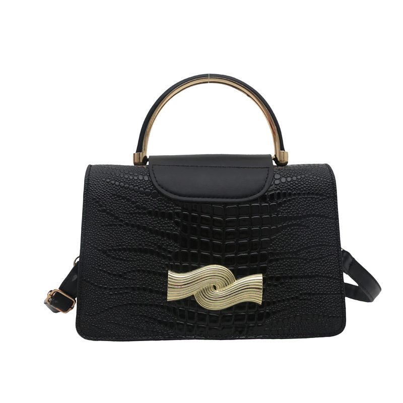 Artistic Patchwork Top-Handle Crossbody Square Bag view 5