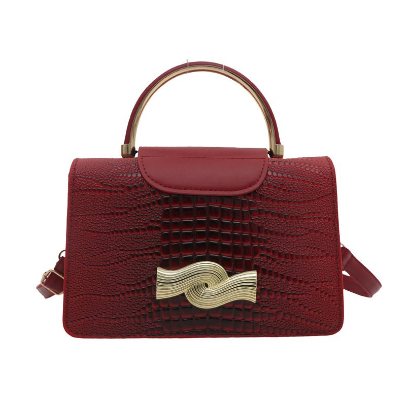Artistic Patchwork Top-Handle Crossbody Square Bag view 8