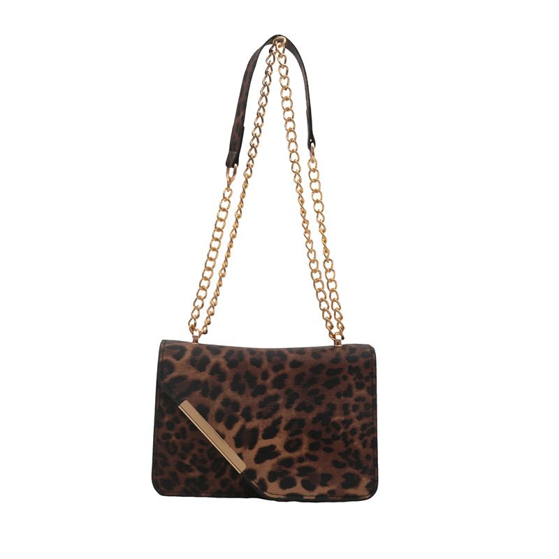 Leopard Print Chain Crossbody Shoulder Bag view 8