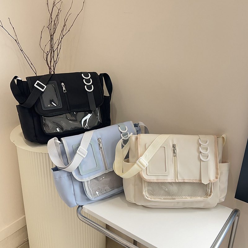 Japanese Nylon Top-Handle Crossbody Bag