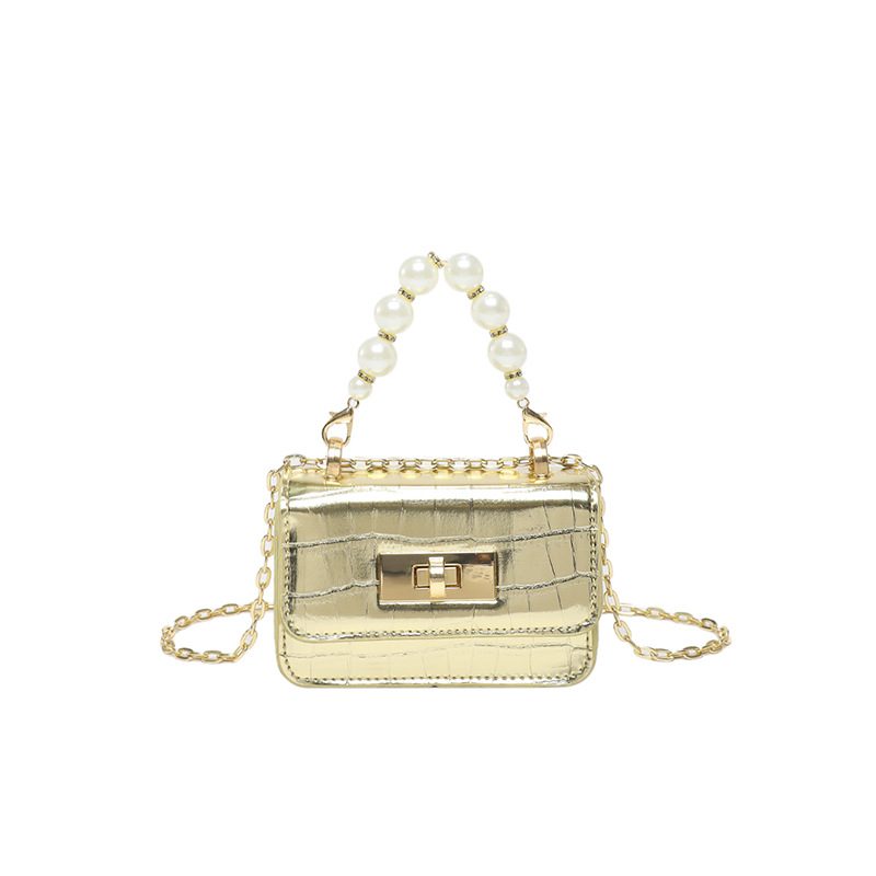 Crocodile Pattern Mini Chain Crossbody Bag view 10