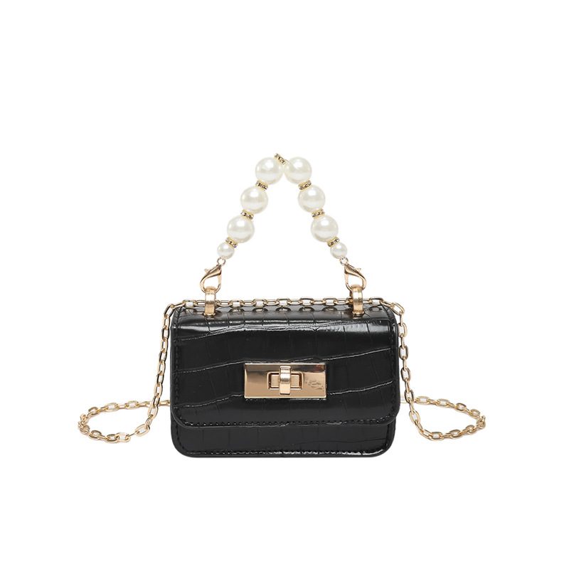Crocodile Pattern Mini Chain Crossbody Bag view 5