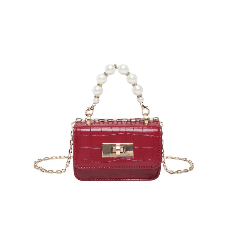 Crocodile Pattern Mini Chain Crossbody Bag view 8
