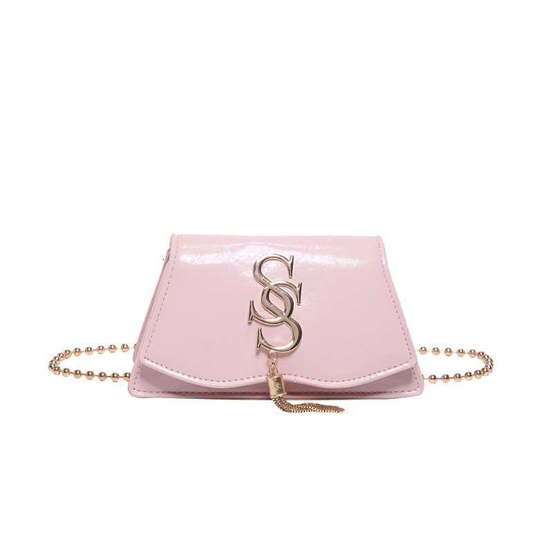 Vintage Chain Letter Mini Crossbody Square Bag view 10
