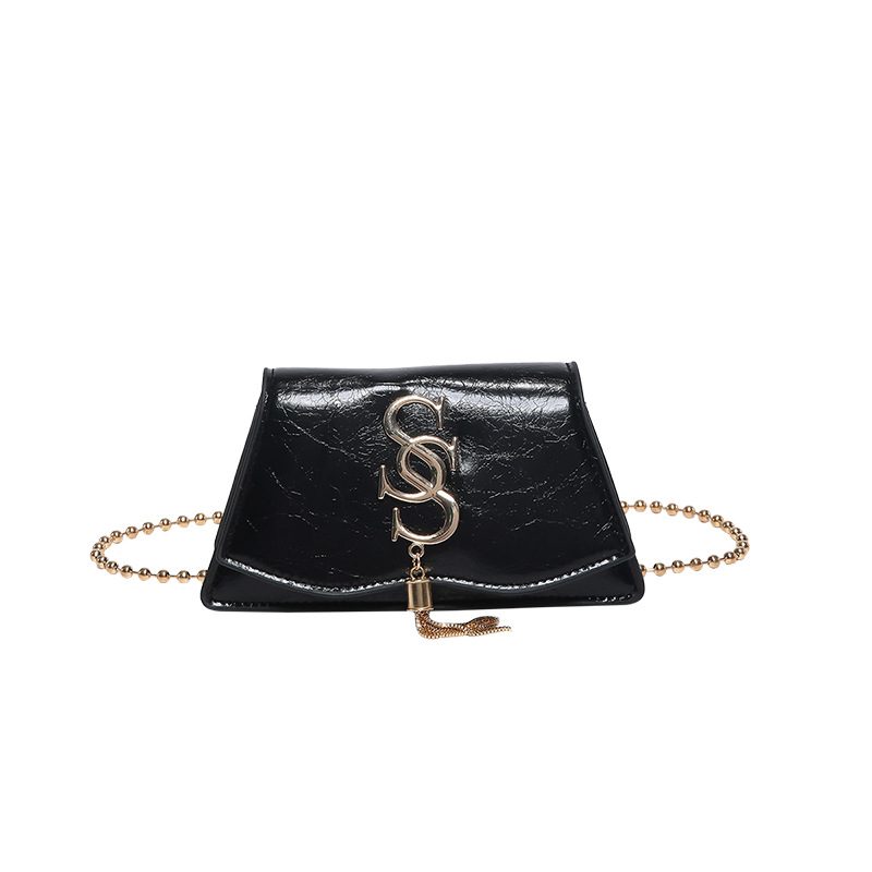 Vintage Chain Letter Mini Crossbody Square Bag view 9