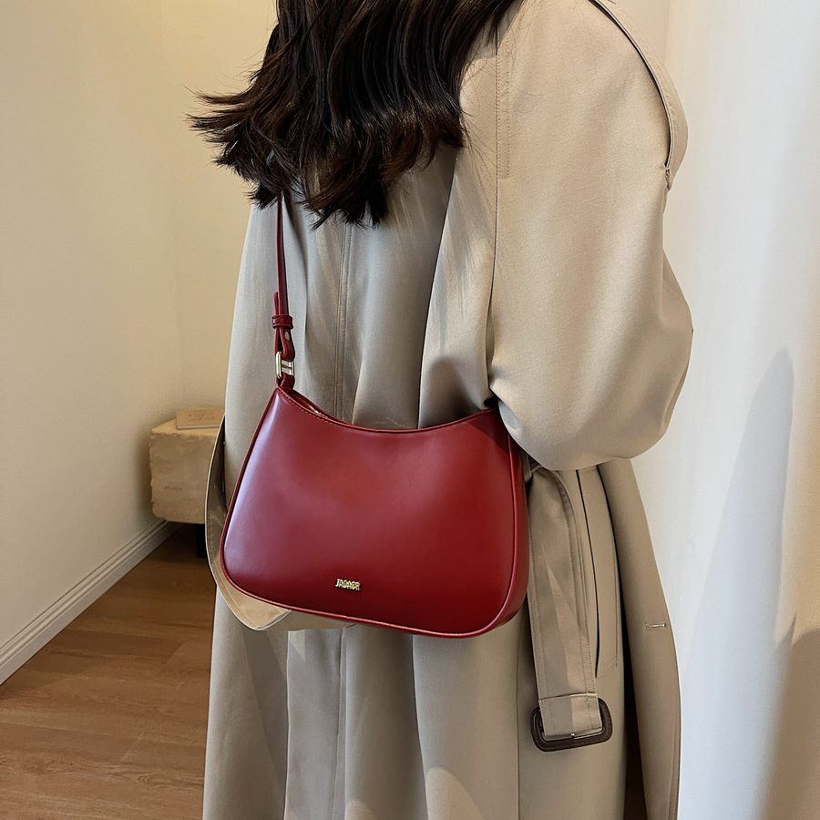 French Vintage Baguette Crossbody Bag view 2