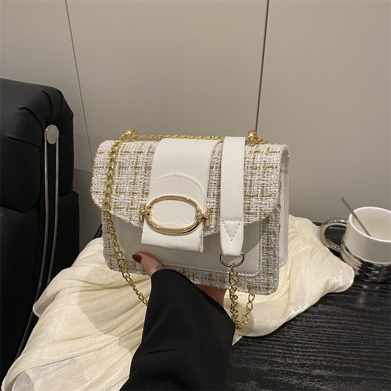 Woven Chain Crossbody Square Bag view 2