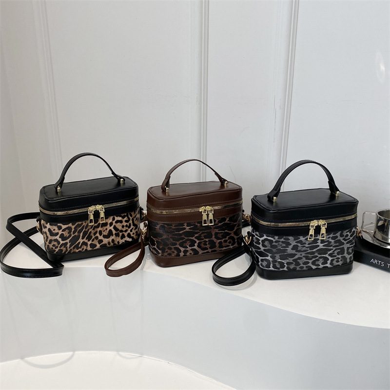 Color Block Box Crossbody Bag