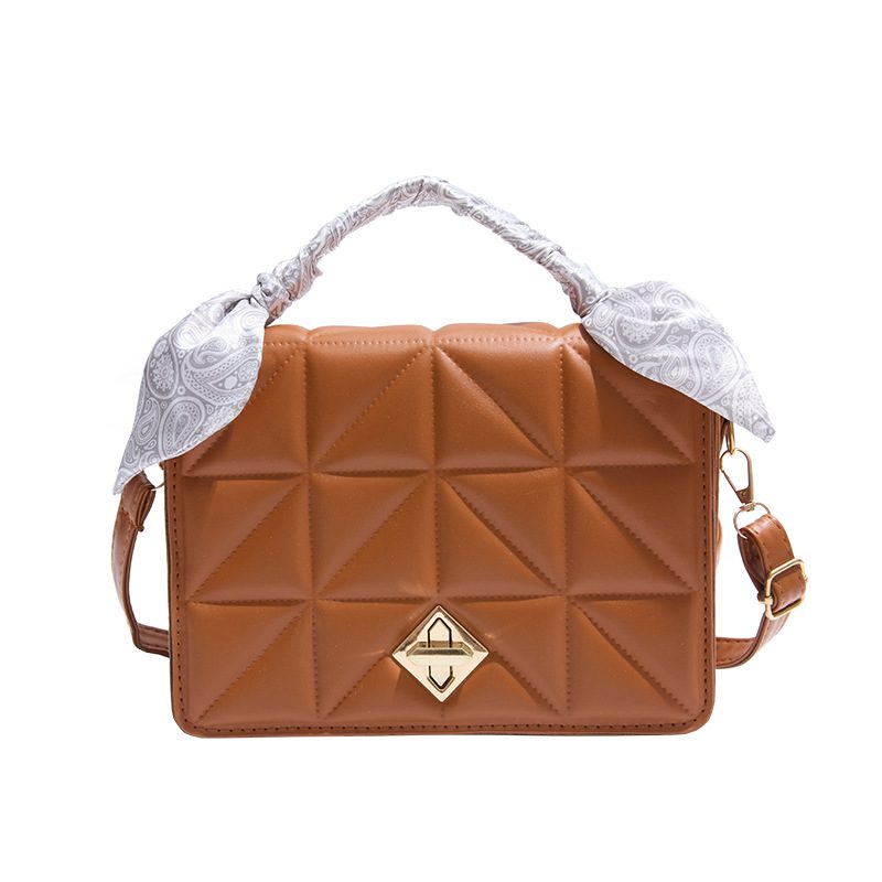 Minimalist Solid Color Crossbody Top-Handle Bag view 10
