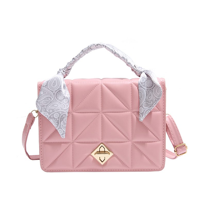 Minimalist Solid Color Crossbody Top-Handle Bag view 6
