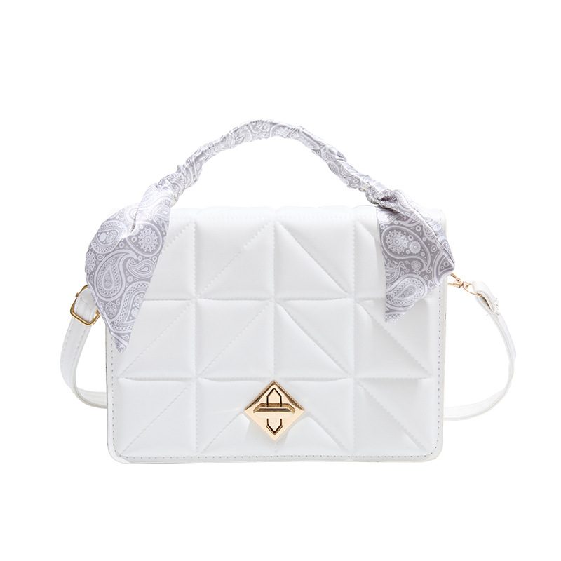 Minimalist Solid Color Crossbody Top-Handle Bag view 7