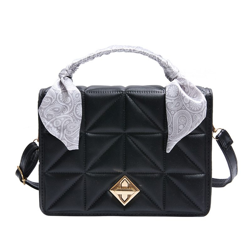 Minimalist Solid Color Crossbody Top-Handle Bag view 9