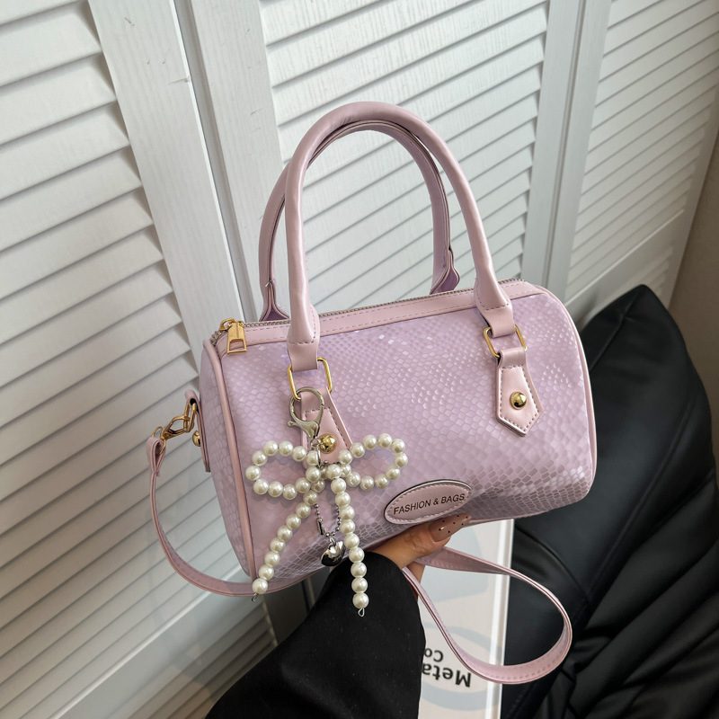 Casual Boston Pillow Crossbody Top-Handle Bag view 4