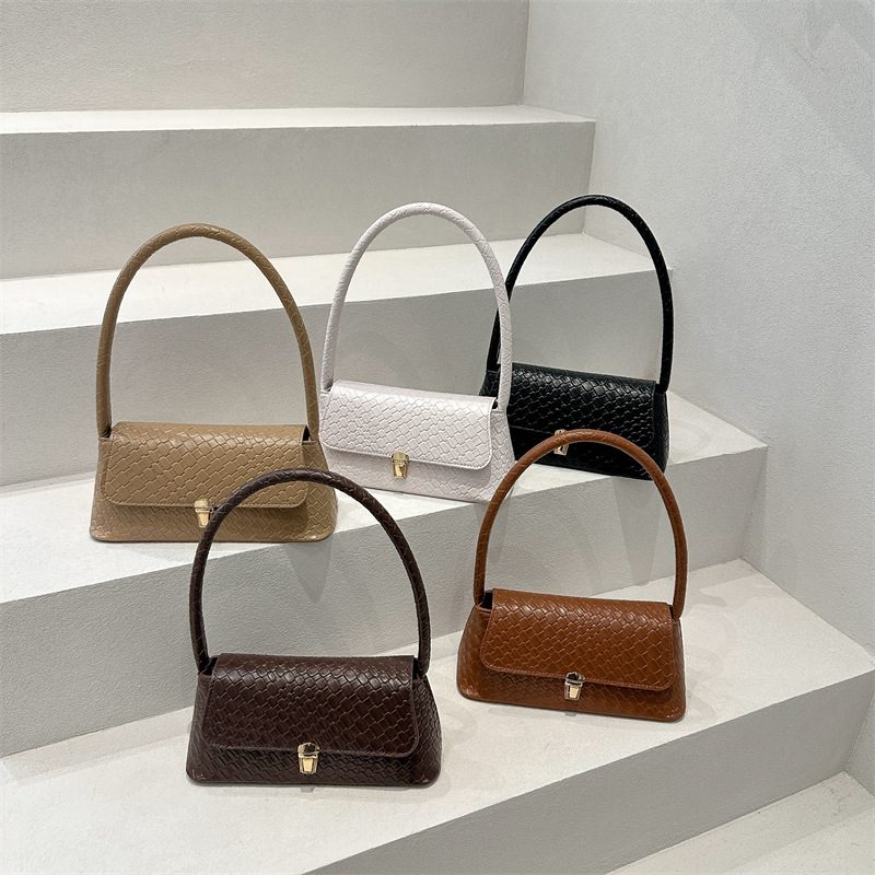Woven Texture Shoulder Crossbody Square Bag