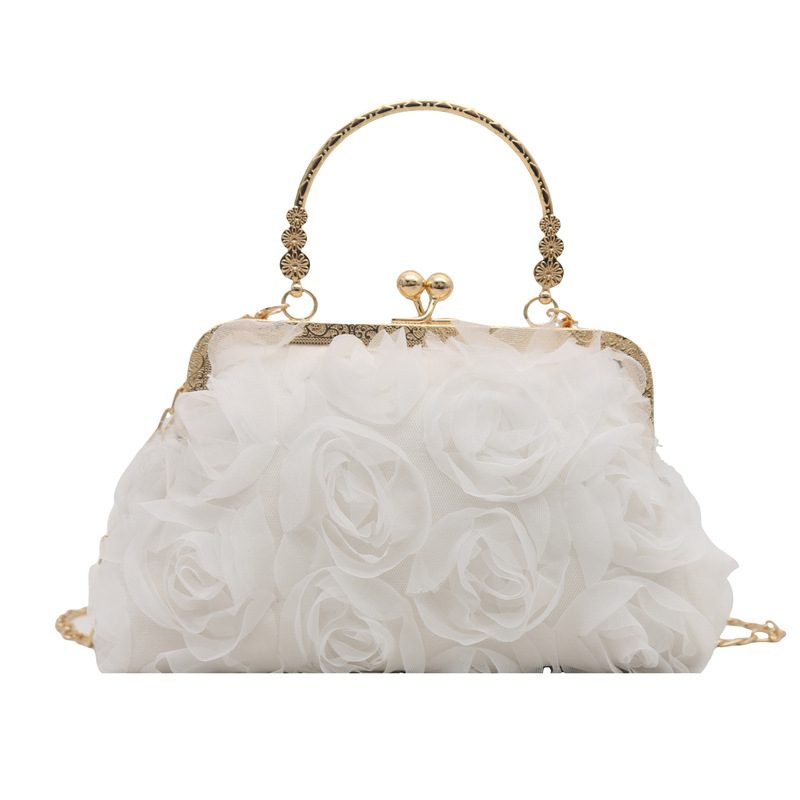 Chinese Style Floral Chain Shoulder Crossbody Bag view 7