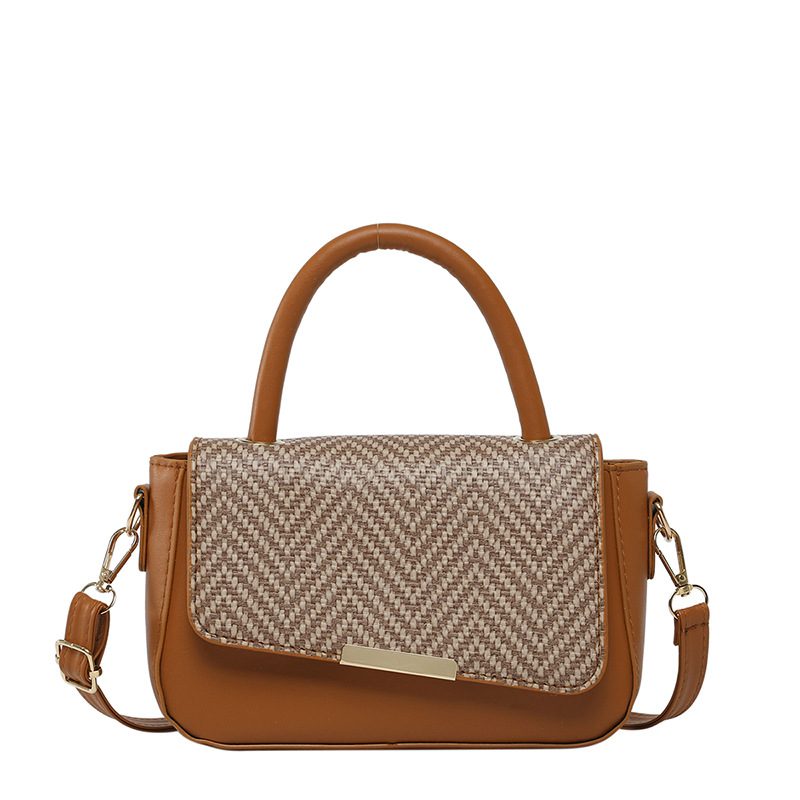 Colorblock Patchwork Square Crossbody Bag view 8
