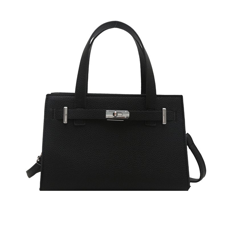 Tas Selempang Minimalis Kulit Litchi dengan Pegangan Atas view 6