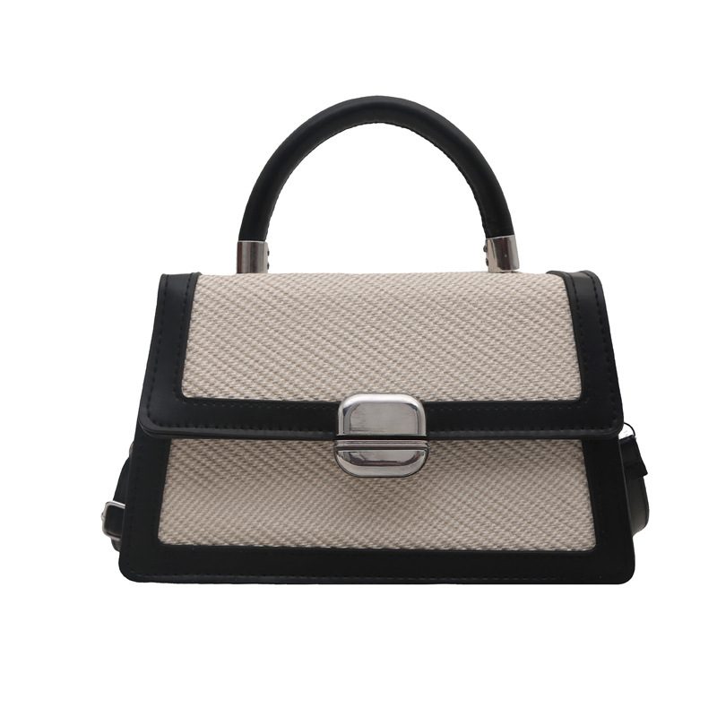 Colorblock Top-Handle Square Crossbody Bag view 6