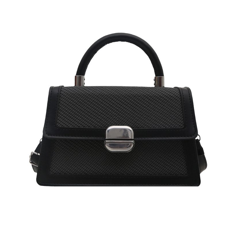 Colorblock Top-Handle Square Crossbody Bag view 7