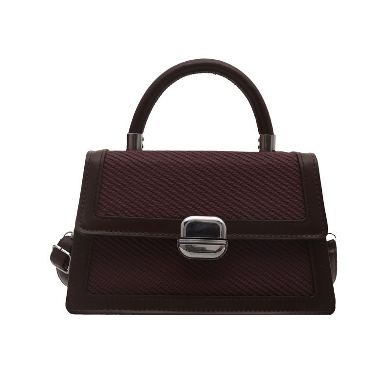 Colorblock Top-Handle Square Crossbody Bag view 9