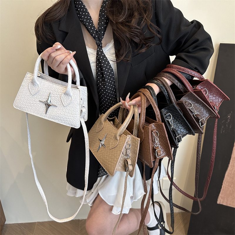 Minimalist Square Crossbody Top-Handle Bag