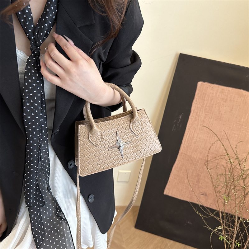 Minimalist Square Crossbody Top-Handle Bag view 3