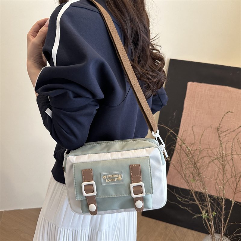 Japanese Nylon Square Crossbody Bag