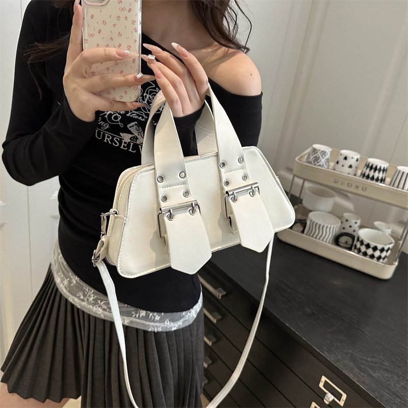 Edgy Moto Crossbody Shoulder Bag view 2