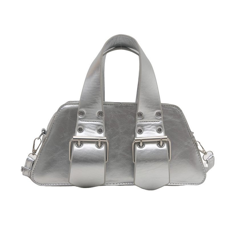 Edgy Moto Crossbody Shoulder Bag view 5