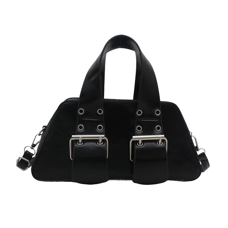 Edgy Moto Crossbody Shoulder Bag view 6