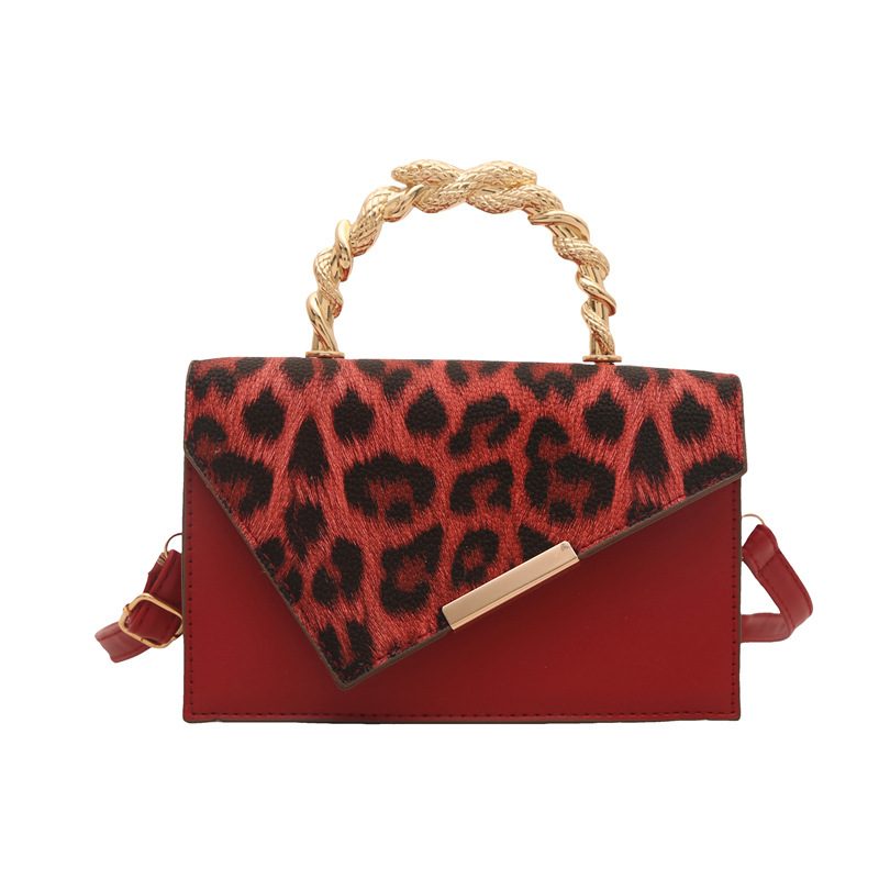 Leopard Color-Block Mini Square Crossbody Bag view 5