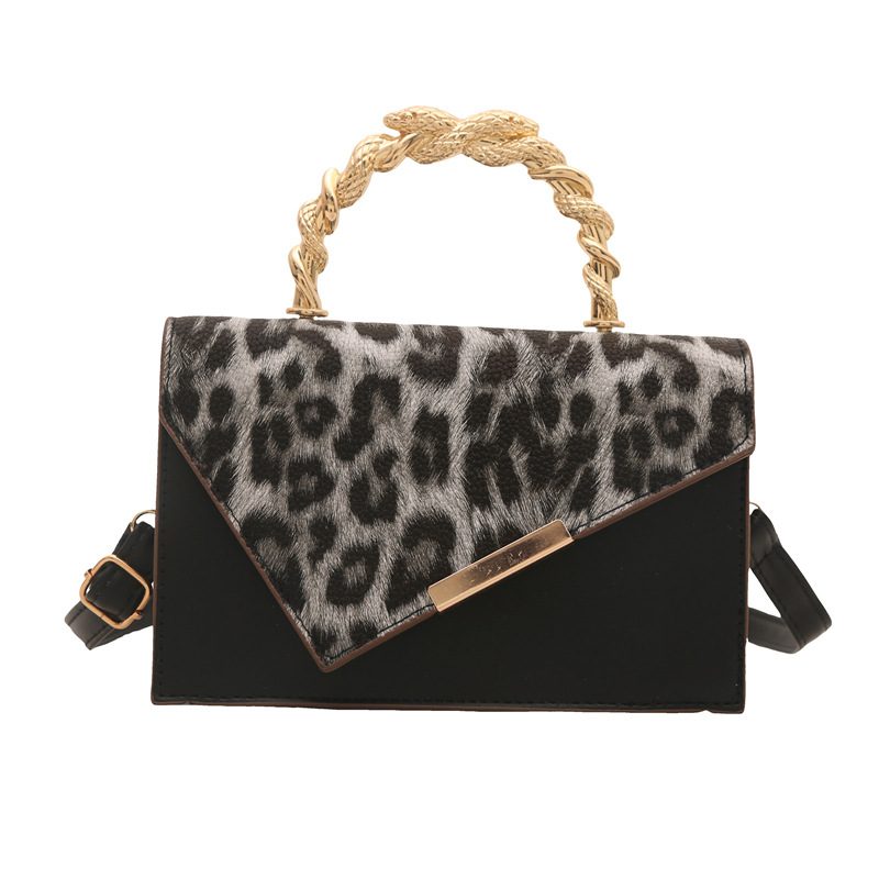 Leopard Color-Block Mini Square Crossbody Bag view 8