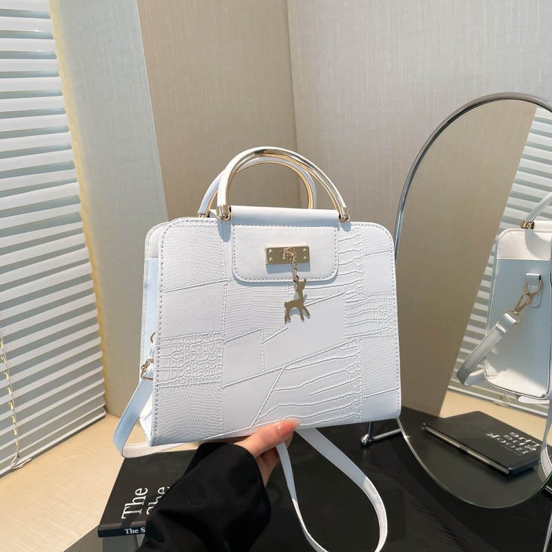 Minimalist Top-Handle Mini Square Crossbody Bag view 2