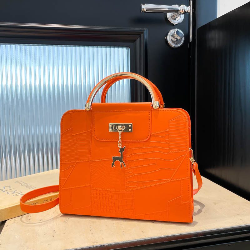 Minimalist Top-Handle Mini Square Crossbody Bag view 4