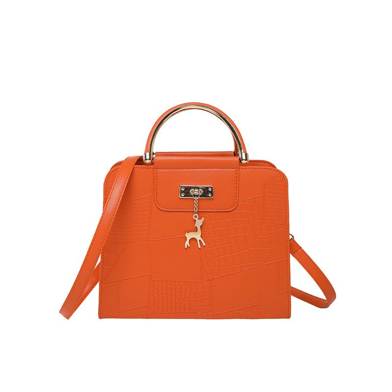 Minimalist Top-Handle Mini Square Crossbody Bag view 8