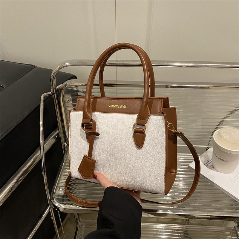 Color-Block Large Capacity Crossbody Shoulder Bag view 2