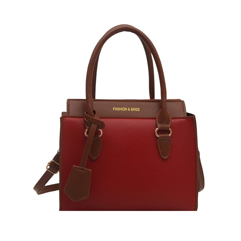 Color-Block Large Capacity Crossbody Shoulder Bag view 8