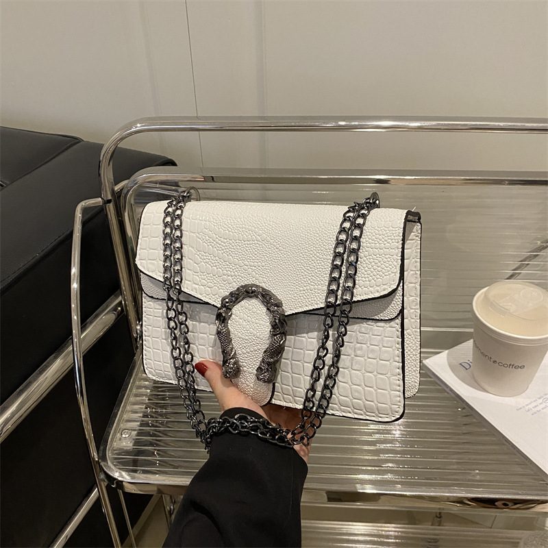 PU Leather Chain Crossbody Bag view 2