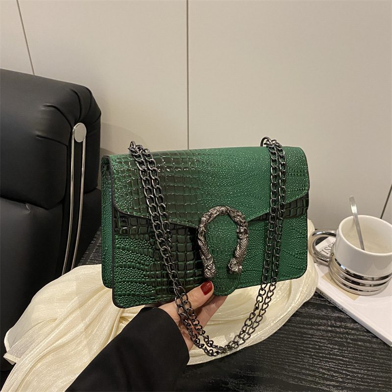PU Leather Chain Crossbody Bag view 3