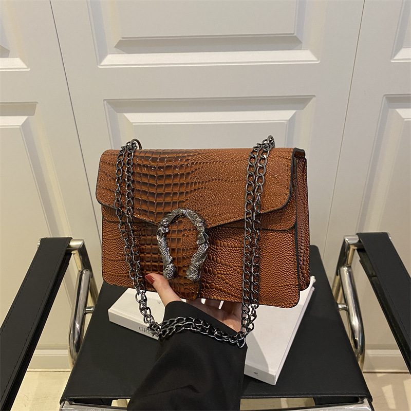 PU Leather Chain Crossbody Bag view 4