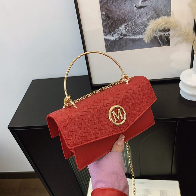 Woven Texture Top-Handle Crossbody Bag view 4