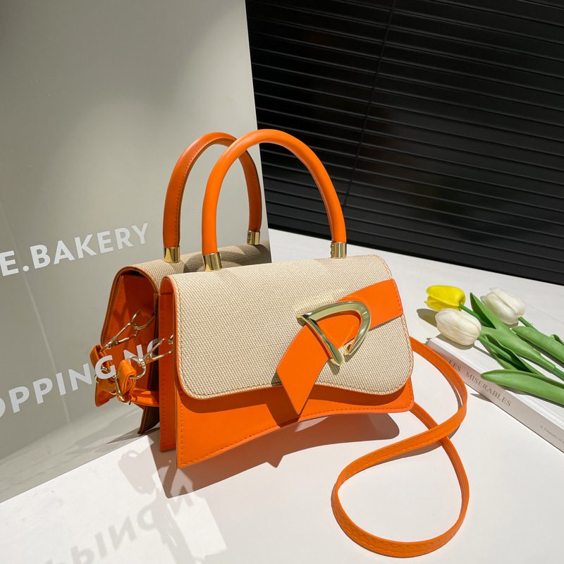Color-Block Belted Mini Square Crossbody view 2