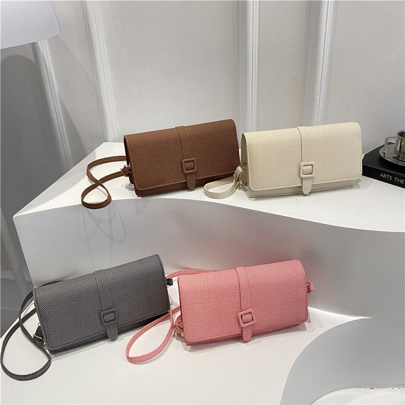Retro Solid Color Mini Square Crossbody