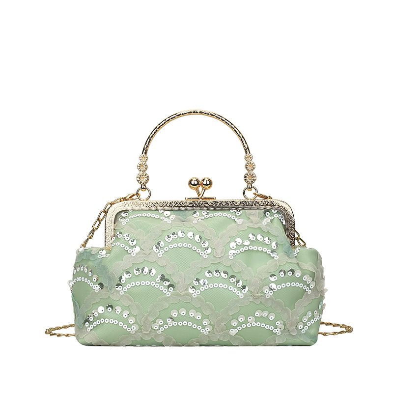 Sequin Chain Top-Handle Crossbody Bag view 10