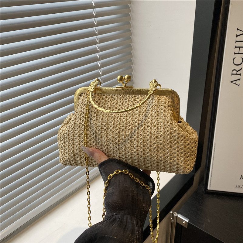 Woven Shell Top-Handle Crossbody Bag view 2